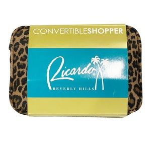Ricardo Beverly Hills Convertible‎ Shopper Zebra Print Carry All Tote Bag NEW